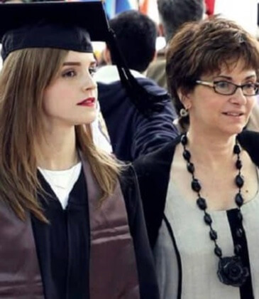 Chris Watson's ex-wife Jacqueline Luesby, and daughter, Emma Watson.